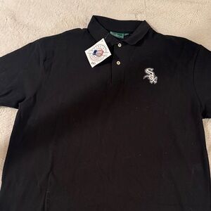 New Black Polo Shirt with Embroidered Logo